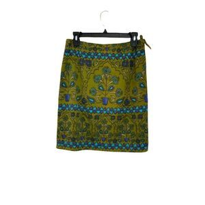 NWT Talbots Green and Turquoise Floral Shirt (Size 10P)